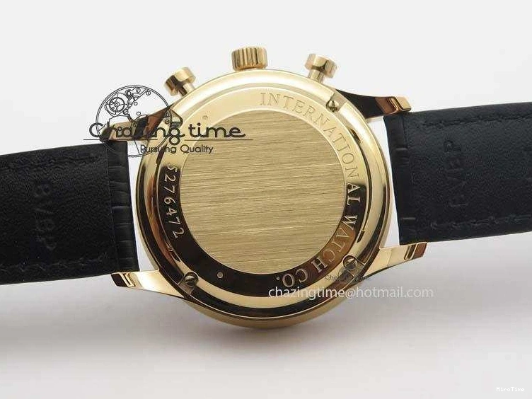 MIROTIME 0408 Portuguese Chrono RG IW371415 ZF 1:1 Best Edition Black Dial On Black Leather Strap A79350 (Slim Movement) FashionForward 7264